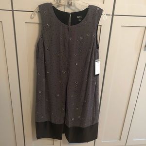 SLNY Gray and Black Dress